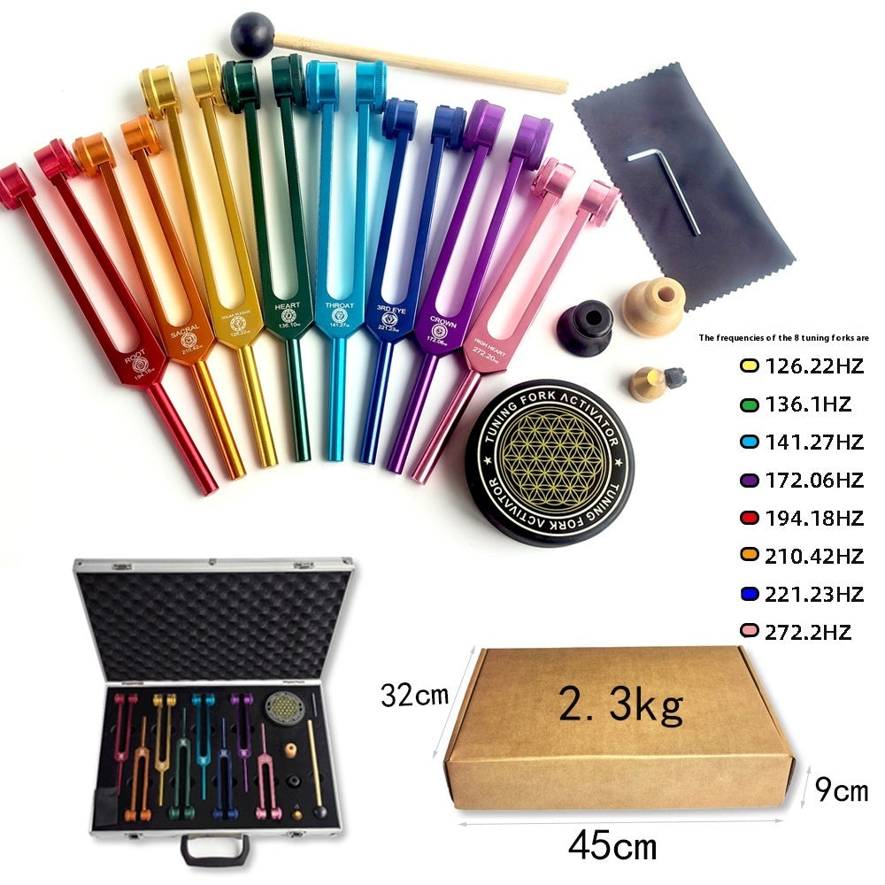 Aluminum Alloy Chakra Tuning Fork Set